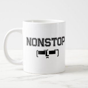 Caneca De Café Grande NONSTOP Gym Motivation Hoodie T Shirt