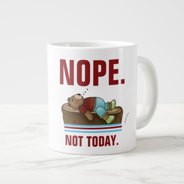 Caneca De Café Grande Nope - Jumbo Mug (Frente Esquerda)