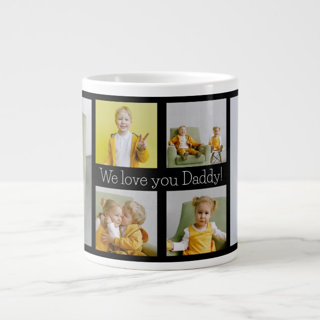 Caneca De Café Grande Nós Amamos Você Papai 6 Fotos  (Frente)