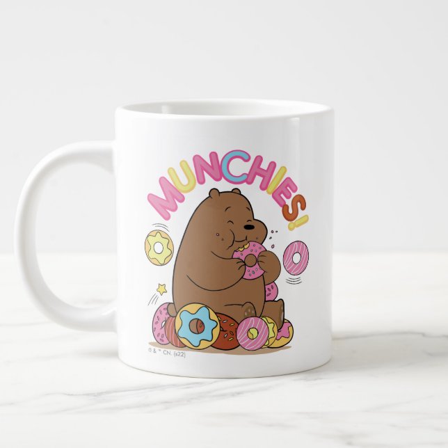 Caneca De Café Grande Nós Bare Bears - Grizz Rosquinha Munchies! (Esquerda)