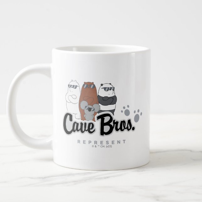 Caneca De Café Grande Nós Bare Bears - Irmãos Cavernas. Representar (Esquerda)