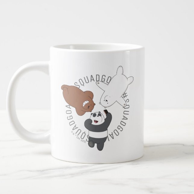 Caneca De Café Grande Nós Bare Bears - #SquadMeta (Esquerda)