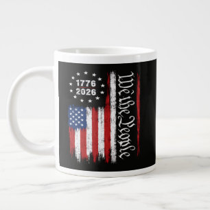 Caneca De Café Grande Nós O Povo 1776 2026 Bandeira Patriótica