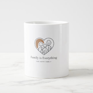 Caneca De Café Grande Nossa família feliz