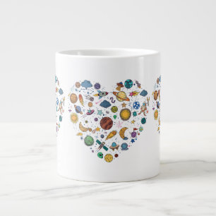 Caneca De Café Grande Nosso planeta do Sistema Solar, Educação Científic