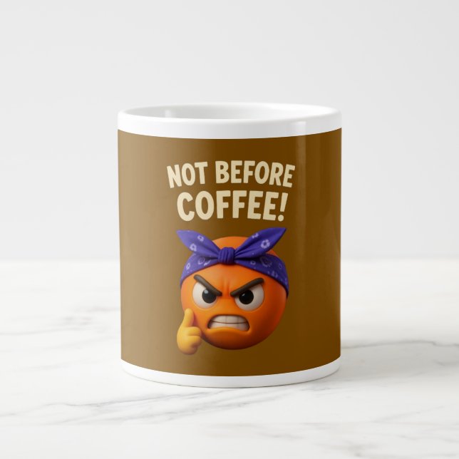 Caneca De Café Grande Not Before Coffee  (Frente)