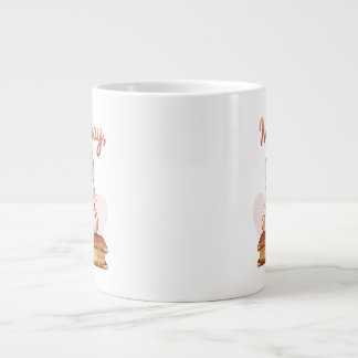 Caneca De Café Grande Not Today Human Cute Cat on Book Funny Design