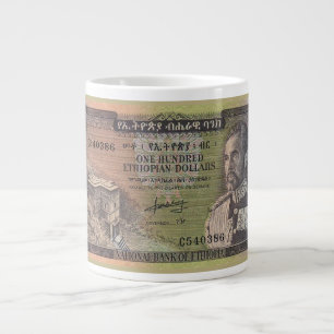 Caneca De Café Grande Nota antiga de Birr etíope