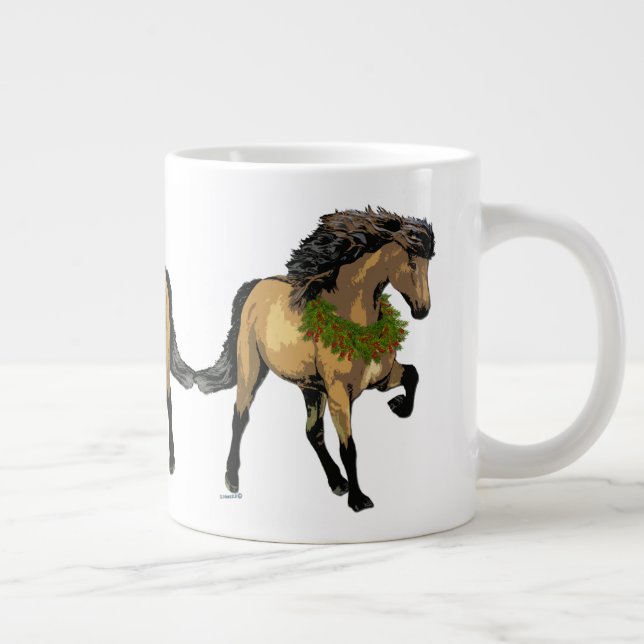 Caneca De Café Grande Nouvelle Cavalo Islandês (Direita)
