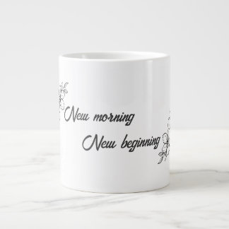 Caneca De Café Grande Nova Manhã, Novo Começo | Inspiração de Primavera