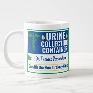 Caneca De Café Grande Novidade Engraçada Médica Enfermeira Coleção Uriná