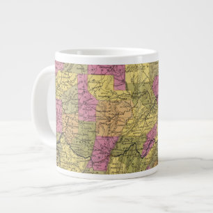 Caneca De Café Grande Novo Mapa Da Pensilvânia 2
