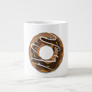 Caneca De Café Grande Nozes com cobertura de chocolate