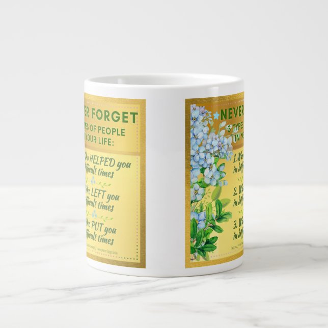 Caneca De Café Grande Nunca esqueça o Inspiration (Frente)