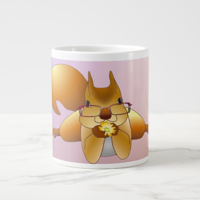 Caneca De Café Grande Nutty Squirrel Mug (Frente)