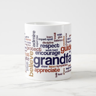 Caneca De Café Grande Nuvem de Palavras do Avô