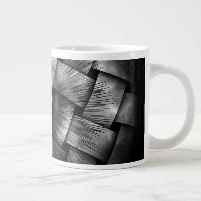 Caneca De Café Grande Nuvens etéreas A-Síncronas (Direita)