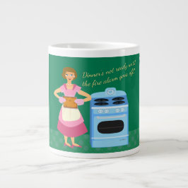 Caneca De Café Grande O Alarme De Fogo Significa Tempo De Adição