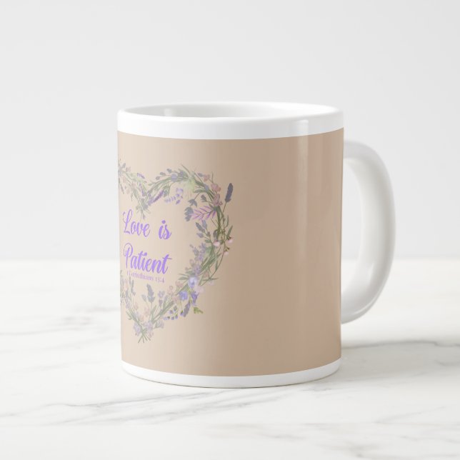 Caneca De Café Grande O amor é.... (Frente Esquerda)