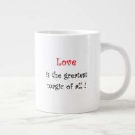 Caneca De Café Grande O amor é a maior magia de todos