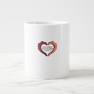 Caneca De Café Grande O Amor é Paciente Refinado Estético