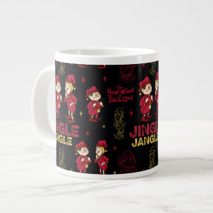 Caneca De Café Grande O ANO SEM SANTA CLAUS™ Padrão Elf