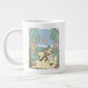 Caneca De Café Grande O Assistente De Oz™   Storybook Yellow Brick Roa