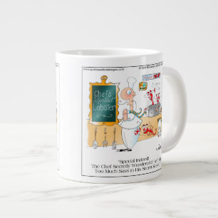 Caneca De Café Grande O Caricatura ESPECIAL DO CHEF Coffee Mug