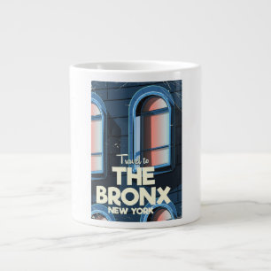 Caneca De Café Grande O cartaz de viagem do Bronx Nova York