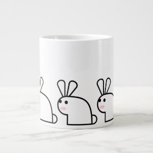 Caneca De Café Grande O Coelho Branco (Multi)