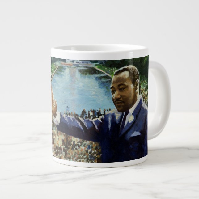 Caneca De Café Grande O discurso memorável 2001 (Frente Esquerda)