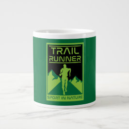 Caneca De Café Grande O Esporte De Trilha Na Natureza