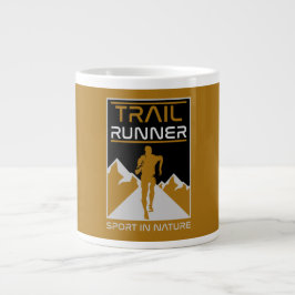 Caneca De Café Grande O Esporte De Trilha Na Natureza