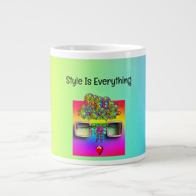Caneca De Café Grande O Estilo É Tudo (Frente)