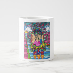 Caneca De Café Grande O foguete do Alan