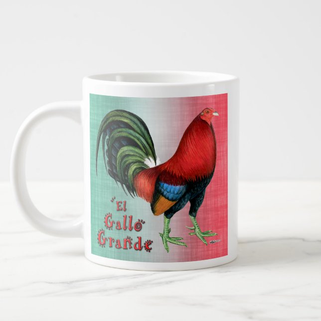 Caneca De Café Grande O Galo Grande (Esquerda)