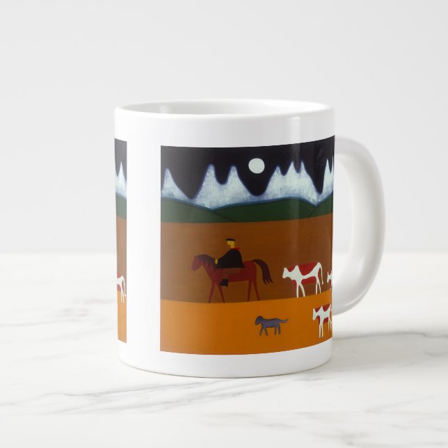 Caneca De Café Grande O gaúcho e o seu gado 2006 (Frente Esquerda)