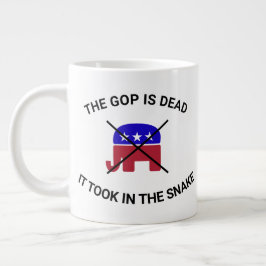 Caneca De Café Grande O GOP é Morto T-Shirt