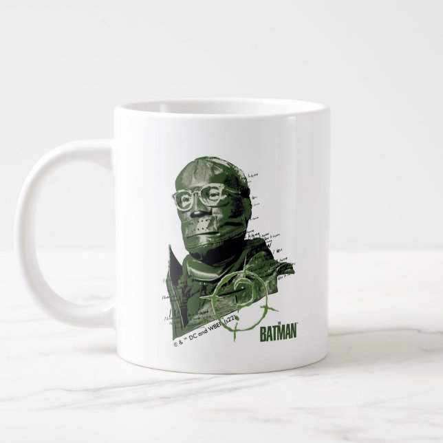 Caneca De Café Grande O Gráfico de Caracteres Riddler (Esquerda)