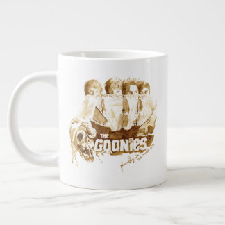Caneca De Café Grande O Gráfico de Cores d'Água do Navio Pirata dos Goon