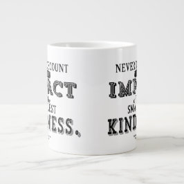 Caneca De Café Grande O impacto da bondade Mug