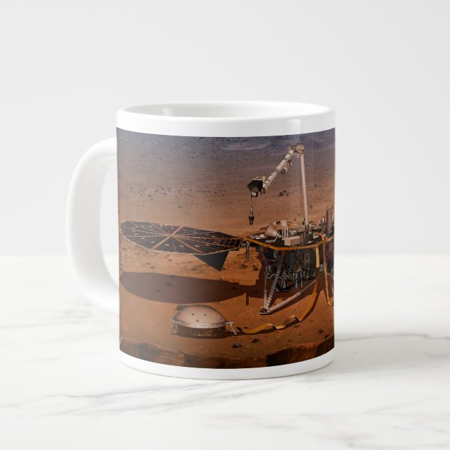 Caneca De Café Grande O Insight Lander (Frente Esquerda)