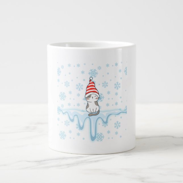 Caneca De Café Grande O inverno é mágico (Frente)