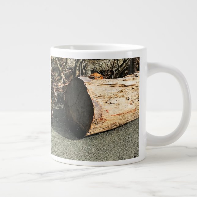 Caneca De Café Grande O jogo de amantes do Big Log do Murphy (Direita)