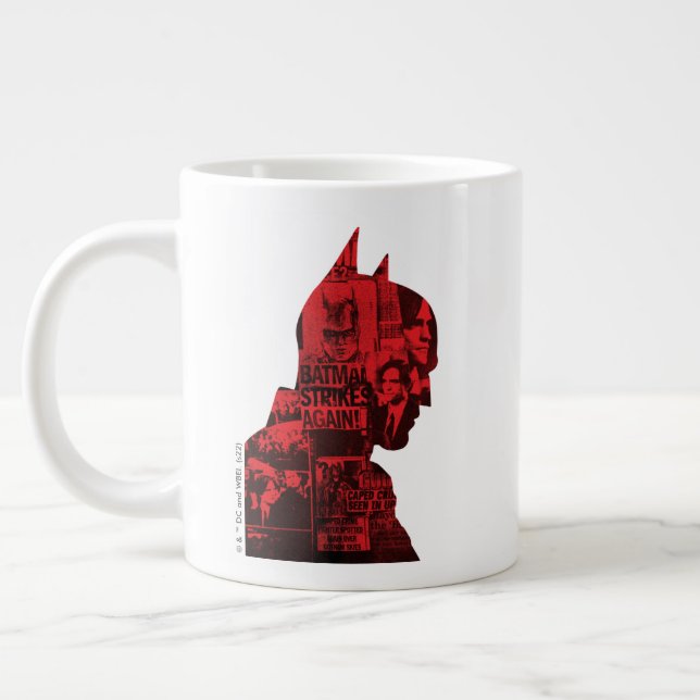 Caneca De Café Grande O jornal Batman Silhouette (Esquerda)