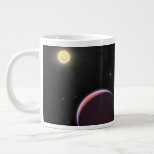 Caneca De Café Grande O Kepler Estrela 51 E Três Planetas Gigantes.