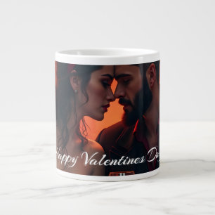 Caneca De Café Grande O Mágico do Dia dos Namorados com União Romântica