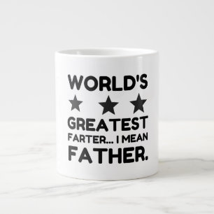 CANECA DE CAFÉ GRANDE O MAIOR FARTER DO MUNDO, QUERO DIZER PAI