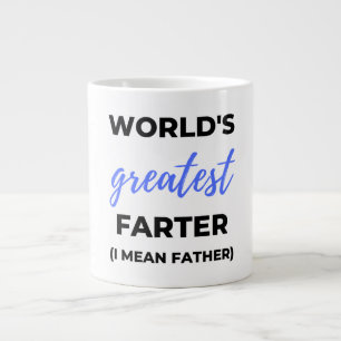 Caneca De Café Grande O maior fazedor do mundo, quero dizer o padre bl