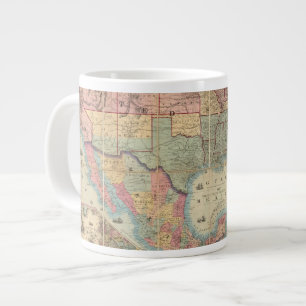 Caneca De Café Grande O Mapa Ferroviário e Militar de Colton